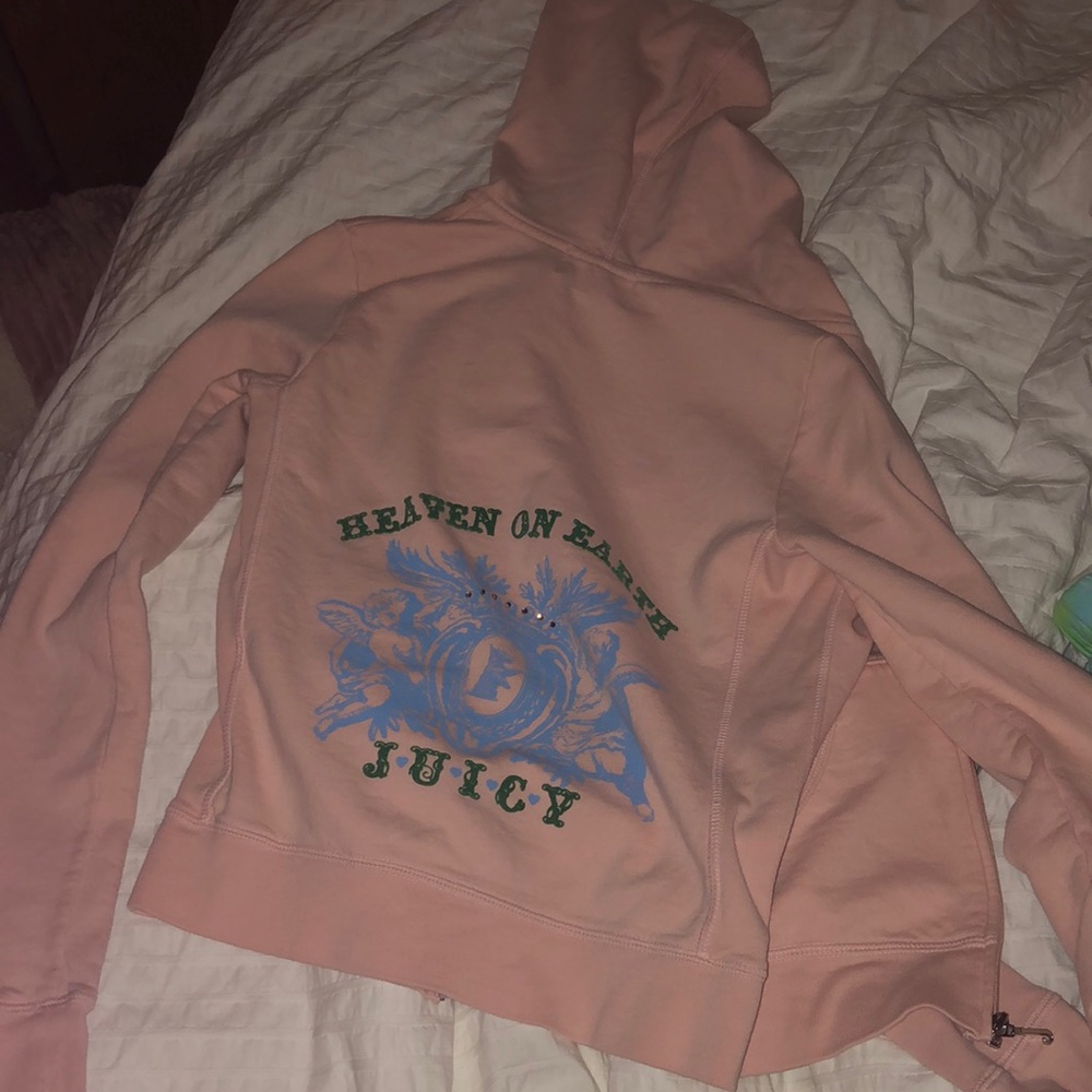light pink juicy couture zip up
